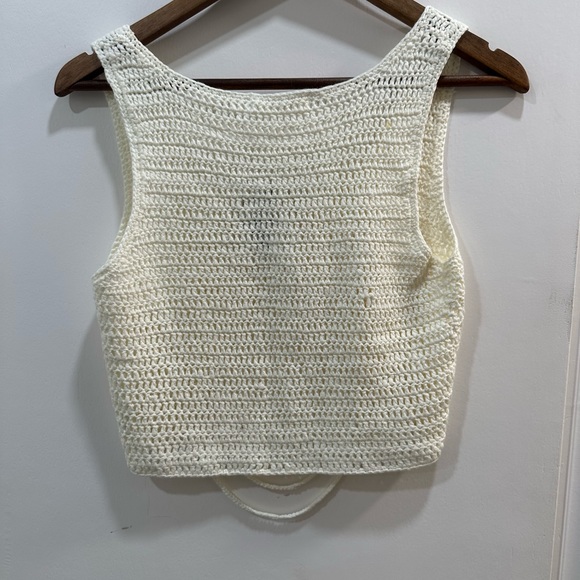 12th Tribe Crochet Crop Top - Picture 2 of 3